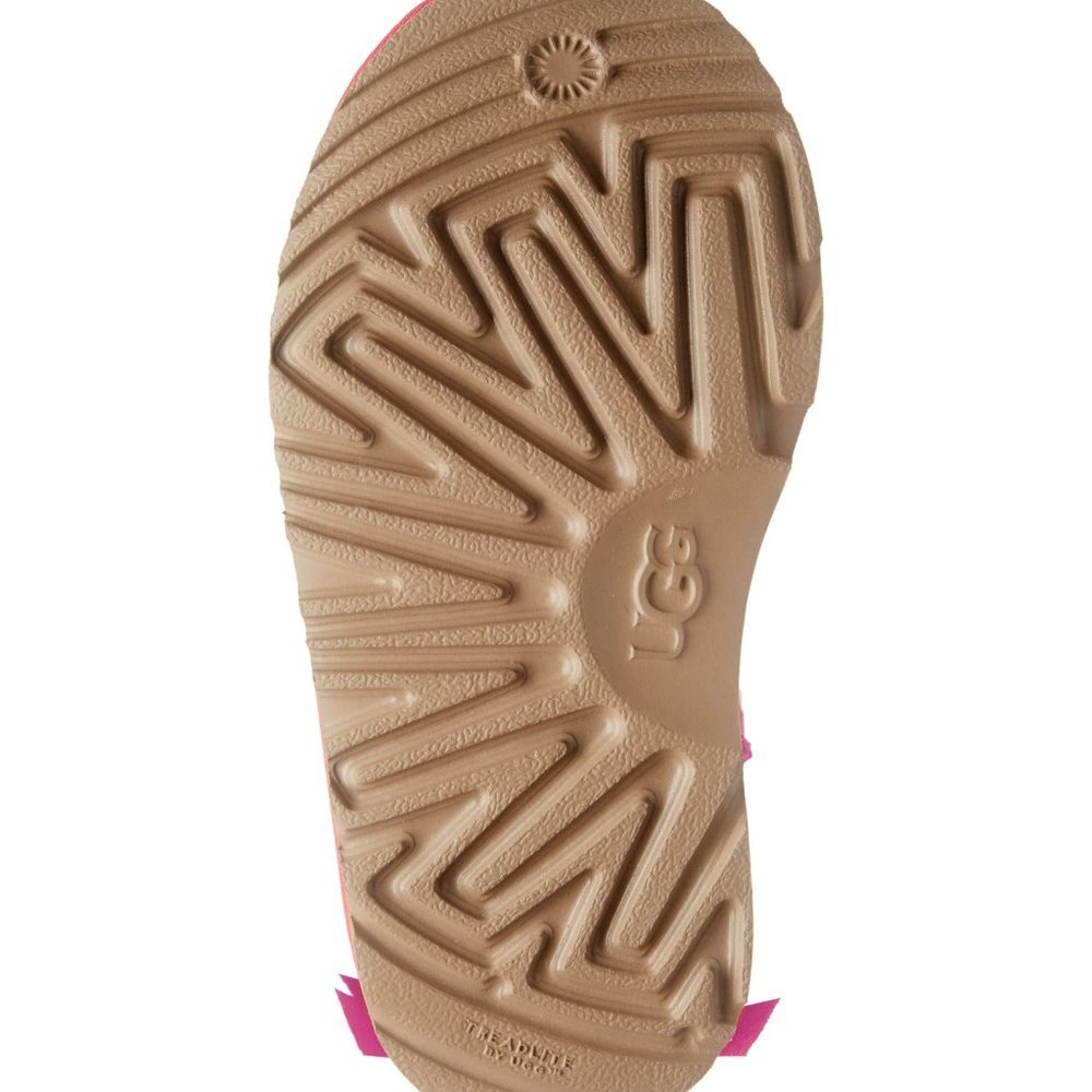 UGG Australia Pink Bailey Bow II Water Resistant Genuine Girls Boots - Picture 3 of 5